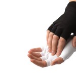 Thumbnail: Half-Finger Nylon Glove