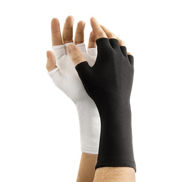 Long-Wristed Half-Finger Nylon Glove