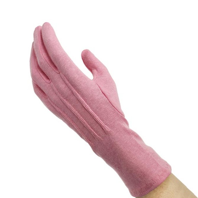 Pink Long-Wristed Cotton Glove